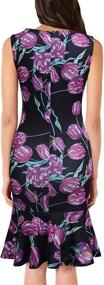 img 1 attached to FORTRIC Sleeveless Fishtail Floral Casual Women's Clothing