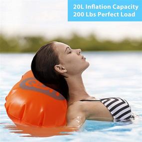 img 3 attached to 🏊 QDH Floating Dry Bags: Waterproof Swim Buoys for Open Water Swimming & Safer Swim Training with Phone Case - Keep Your Gear Dry for Kayaking, Rafting, Boating, Hiking, Beach, and More!