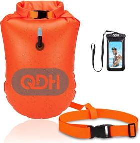 img 4 attached to 🏊 QDH Floating Dry Bags: Waterproof Swim Buoys for Open Water Swimming & Safer Swim Training with Phone Case - Keep Your Gear Dry for Kayaking, Rafting, Boating, Hiking, Beach, and More!