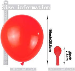img 1 attached to 🎈 Радужные воздушные шарики 12 дюймов - 110 цветных латексных шариков с конфетти для украшения на день рождения