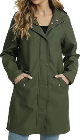 img 4 attached to Fahsyee Women's Waterproof Outdoor Raincoat Windbreaker Jacket for Coats, Jackets & Vests