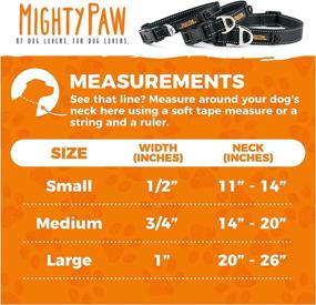 img 3 attached to 🐾 Mighty Paw Reflective Dog Collar: Premium Nylon, High Visibility Pet Collar with Buckle and Reflective Stitching - Lightweight, Adjustable for Small and Large Dogs