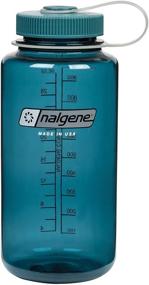 img 1 attached to 🔵 Nalgene 32-Ounce Wide Mouth Water Bottle in Cadet Blue