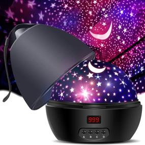 img 4 attached to 🌟 MOKOQI Star Projector Night Light for Kids - Glow in The Dark Stars Light Projector for Bedroom with Timer - Ideal Christmas Xmax Birthday Gift for 3-8 Year Old Boys - Girls