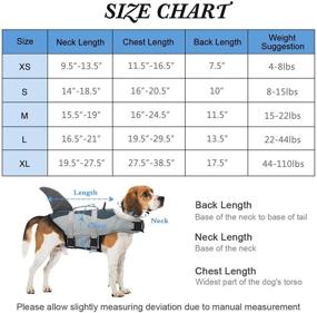 img 2 attached to 🐶 ESOEM Dog Style Life Jackets: Premium Swimming Saver with Superior Rescue Handle & Adjustable Buoyancy - Ultimate Sports Vest for Doggy