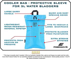 img 1 attached to FREEMOVE Cooler Bag Sleeve for 2L or 3L Hydration 🥶 Water Bladder: Keep Water Cool & Protect Your Bladder in Style!