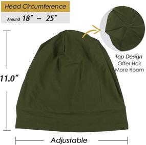 img 1 attached to 🎁 FocusCare Satin Lined Slouchy Cap: The Perfect Curly Girl Slap Headwear for Frizzy Hair Women - Great as Gifts!