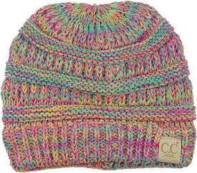 img 4 attached to 🏂 C.C Kids' Cute Warm and Comfy Children's Knit Ski Beanie Hat: Keep Your Little Ones Cozy on the Slopes