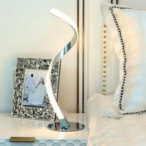 img 1 attached to 🌟 Enhance Your Space with Modern Spiral Table Lamp: Stepless Dimming, 3 Color Options, and Warm/Natural/Cold White Light for Living Room, Bedroom, Office