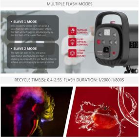 img 1 attached to 📸 Neewer 600W Photo Studio Strobe Flash Lighting Kit: Complete Set for Studio Video Shooting