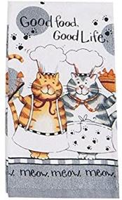 img 1 attached to Kay Dee Designs R2630 Happy 🐱 Cat Towel: Embracing the Good Life in Style!