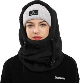 img 1 attached to Shy Velvet Balaclava: Wind-Resistant Winter Face Mask for Men and Women - Keep Cozy with Fleece Ski Mask, Warm Face Cover Hat Cap Scarf