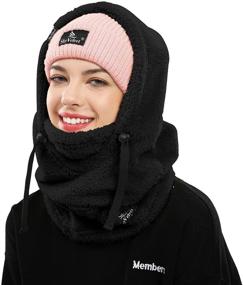 img 4 attached to Shy Velvet Balaclava: Wind-Resistant Winter Face Mask for Men and Women - Keep Cozy with Fleece Ski Mask, Warm Face Cover Hat Cap Scarf