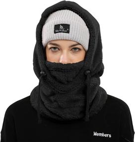 img 2 attached to Shy Velvet Balaclava: Wind-Resistant Winter Face Mask for Men and Women - Keep Cozy with Fleece Ski Mask, Warm Face Cover Hat Cap Scarf