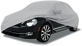 img 2 attached to 🚗 CarsCover Custom Fit Waterproof Car Cover for 1998-2010 Volkswagen New Beetle - 5 Layer Ultrashield Protection for your VW Beetle