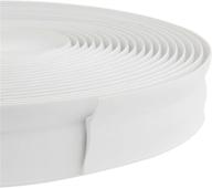 🚪 32.8ft long garage door weather stripping - top and sides rubber seal strip replacement, universal sealing professional - weatherproof white логотип