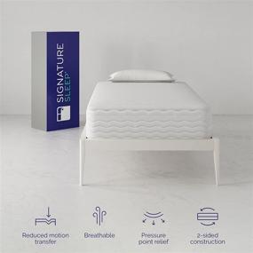 img 2 attached to 🛏️ Experience Enhanced Sleep Quality with the Signature Sleep Contour 10" Reversible Mattress: Twin Size, Independently Encased Coils, Bed-in-a-Box