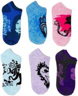 🧦 disney descendants 3 girls 6pk socks: add magic to your little girl's wardrobe! logo