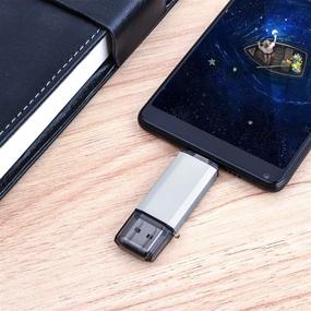 img 1 attached to Флеш-накопитель VICFUN USB C на 128 ГБ - USB 3.0 и USB C OTG 2 в 1 для смартфонов и компьютеров с USB-C