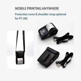 img 1 attached to 🖨️ Gainscha PT-280: Top-Quality Mobile Bluetooth Receipt Printer 58MM for Business ESC/POS - Supports Android, iOS, Windows
