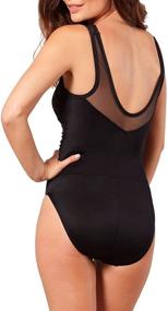 img 1 attached to 👙 Flattering Neckline Miraclesuit Swimwear: Underwire Women's Clothing for a Chic Rendezvous