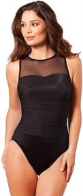 img 4 attached to 👙 Flattering Neckline Miraclesuit Swimwear: Underwire Women's Clothing for a Chic Rendezvous