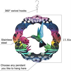 img 2 attached to Exquisite UOUDIO Stainless Decoration Ornaments: Graceful Hummingbird Design