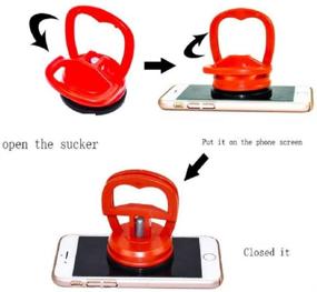 img 2 attached to Heavy Duty Suction Cup Handle, 2PCS LCD Glass Repair Tool for iPhone iPod MacBook Tablet Retina Air iMac (Dent Puller), Red – Improved SEO