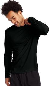 img 3 attached to 👕 Hanes Men's Clothing -- Large Graphite Sleeve T-Shirt in T-Shirts & Tanks