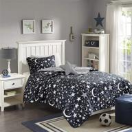kids starry night coverlet charcoal logo