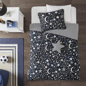 img 3 attached to Kids Starry Night Coverlet Charcoal