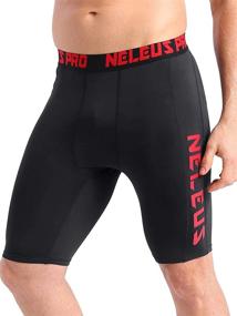 img 3 attached to 🩳 Neleus Men's 3 Pack Compression Shorts with Pocket: Efficient Fitness Gears for Men