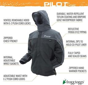 img 3 attached to 🐸 FROGG TOGGS Pilot II Cruiser Men's Waterproof Breathable Rain Jacket