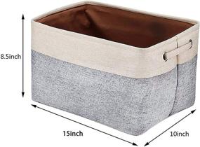 img 3 attached to 📦 Diateklity 4 Pack Storage Basket Bin Set - Organize with Ease - Foldable, Collapsible Fabric Cubes with Handles for Home, Office, and More!