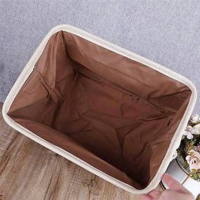 img 2 attached to 📦 Diateklity 4 Pack Storage Basket Bin Set - Organize with Ease - Foldable, Collapsible Fabric Cubes with Handles for Home, Office, and More!