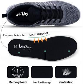 img 3 attached to VOSTEY Sneakers Athletic Lightweight Breathable Sports & Fitness for Running