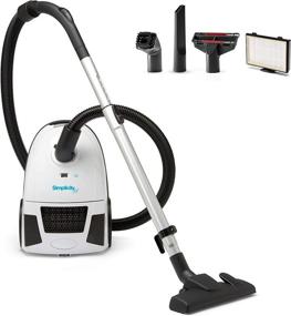 img 4 attached to 🧹 Compact Canister Vacuum Cleaner, Simplicity Jill: Perfect for Hardwood Floors, Rugs; Dual Certified HEPA Filtration, Bagged