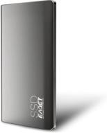 💻 eaget external ssd 256gb usb c 3.0: high-speed portable solid state drive for pc laptop mac windows linux android gaming ps4 xbox one smart tv – up to 500mb/s logo