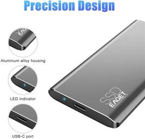 img 2 attached to 💻 EAGET External SSD 256GB USB C 3.0: High-Speed Portable Solid State Drive for PC Laptop Mac Windows Linux Android Gaming PS4 Xbox One Smart TV – Up to 500MB/s