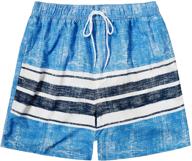 snow dreams boys quick dry swim trunks with pocket - lightweight bathing suits and swim shorts logo