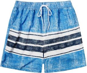 img 4 attached to SNOW DREAMS Boys Quick Dry Swim Trunks with Pocket - Lightweight Bathing Suits and Swim Shorts