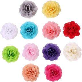 img 2 attached to 🌺 Colorful 12PCS Cat and Dog Collar Flowers with Bow Tie Charm - Ideal Grooming Accessories for Puppies and Kittens