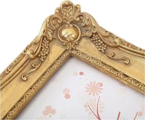 img 1 attached to 🎁 Stylish Vintage Gold Picture Frames - Ideal for Wall or Tabletop Decoration, Perfect Gift: JEZATON 8x10 Picture Frames