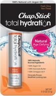 🍋 chapstick total hydration - fresh citrus flavor lip balm tube, 0.12 ounce - natural age defying lip care, clinically proven logo