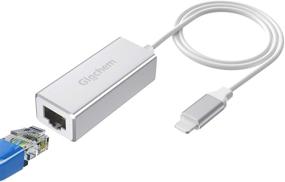 img 4 attached to 📱 Giochem RJ45 Ethernet LAN Сетевой адаптер для телефона или планшета, Адаптер Ethernet для телефона, 3.3 фута / 1 метр кабеля, Высокоскоростной 10/100Mbps, Подключить и играть [серебряный]