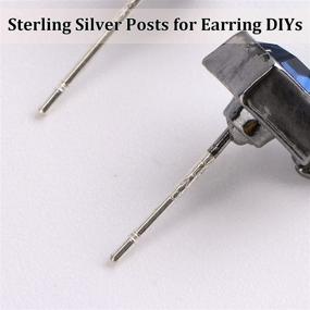 img 2 attached to Sterling Silver Earring Findings Supplies