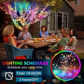 img 2 attached to Enhance Your Space with Smart Fairy String Lights: Remote App Control, Music Sync, 33Ft Hanging Twinkle Lights-66 LED for Indoor and Outdoor Décor (32.8Ft)