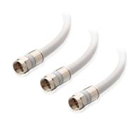 cable matters 3-pack cl2 rated quad shielded coaxial cable 🔌 in white 1.5 feet - high-quality rg6 cable for in-wall installation logo