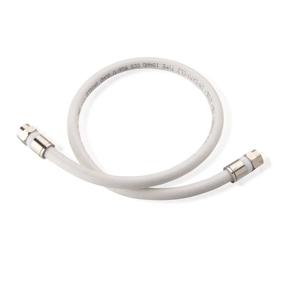 img 2 attached to Cable Matters 3-Pack CL2 Rated Quad Shielded Coaxial Cable 🔌 in White 1.5 Feet - High-quality RG6 Cable for In-Wall Installation