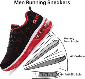 img 1 attached to 👟 Mehoto Men's Fashion Lightweight Sneakers in Black and White, Athletic Shoes
